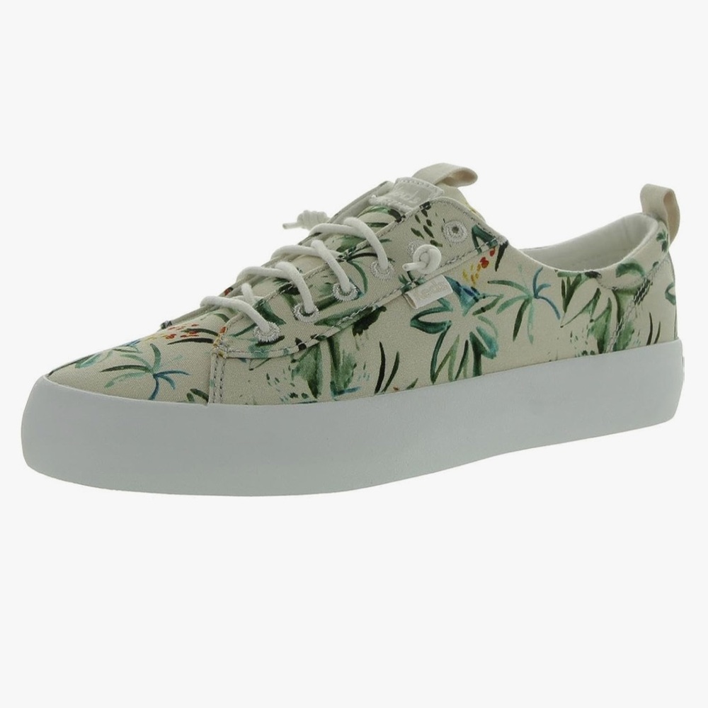Keds Kickback Island Print Beige/multi Sneakers 9